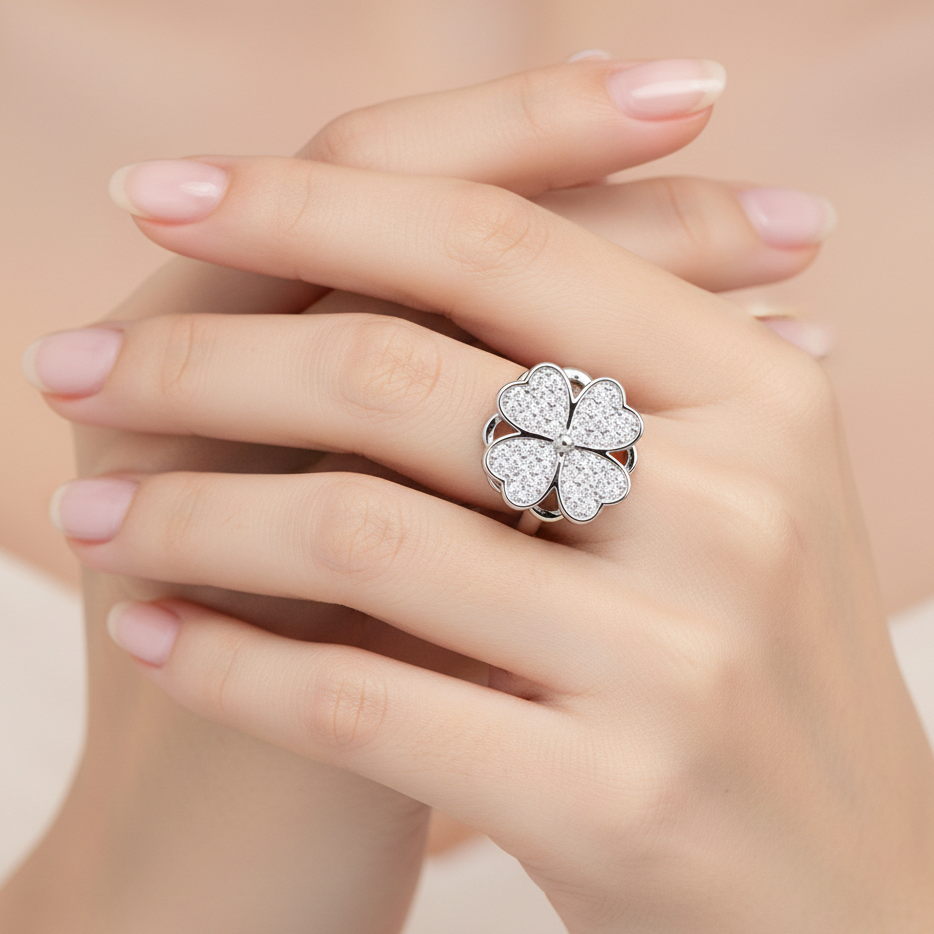 Bague d'Anxiété Ajustable Luck